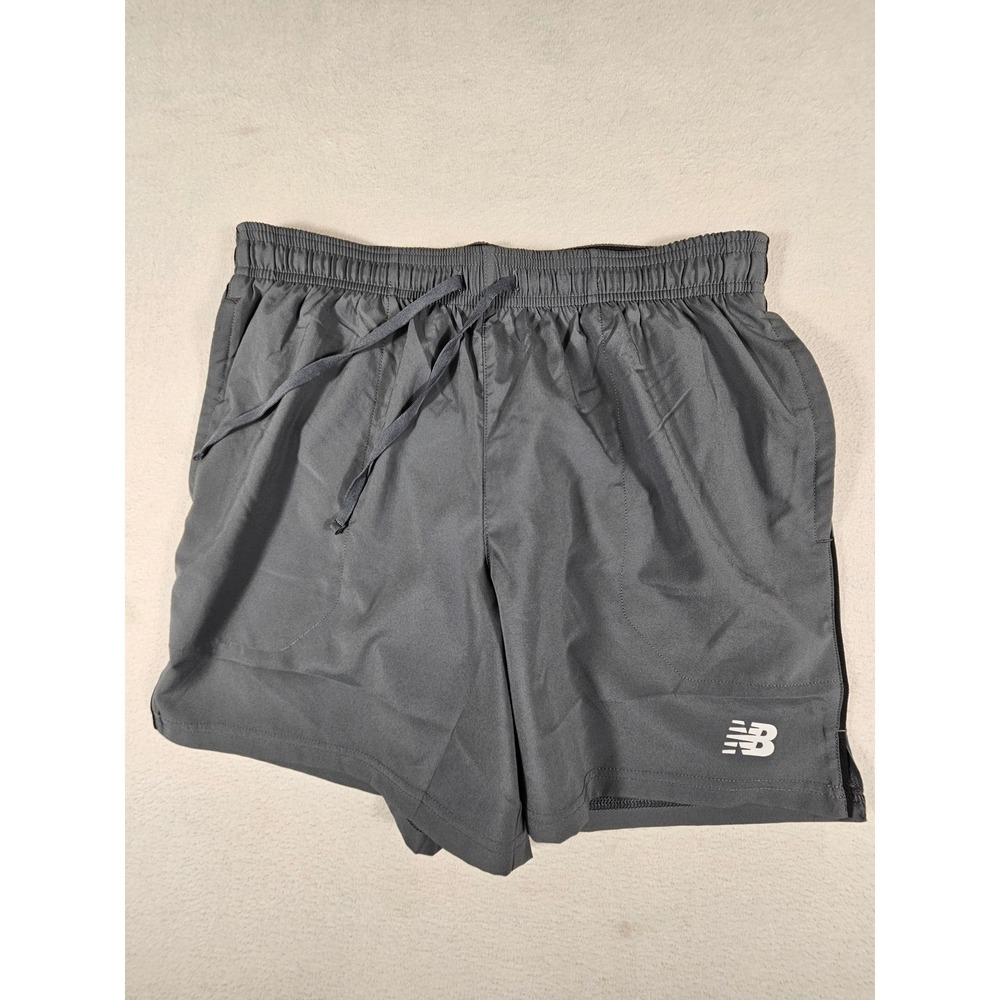 New Balance Mens Sport Short 5" Gray Lined Athletic MS51901 Size Medium